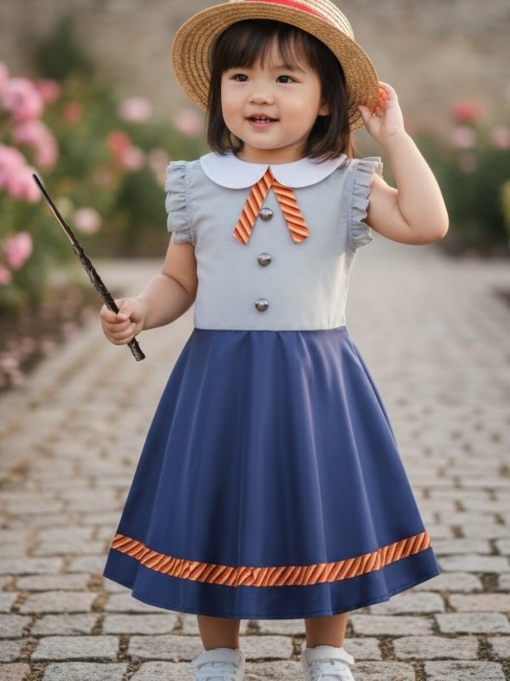 NIB Wizarding World Girls Magic Dress & Wand